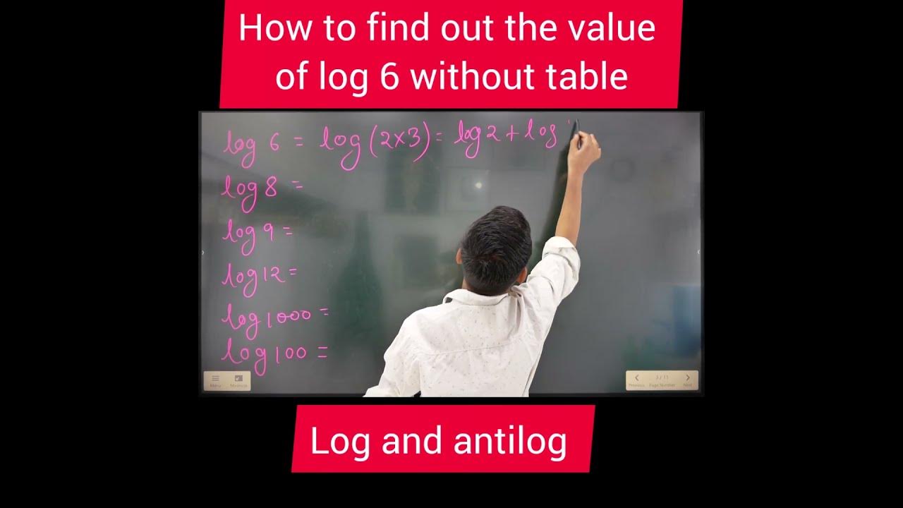 how-to-find-out-the-value-of-log-6-without-logarithms-table-shorts