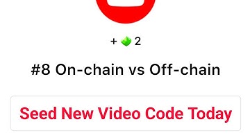 #8 On-chain vs Off-chain Seed Video Code | Seed new Video Code | Seed New YouTube Video code Today