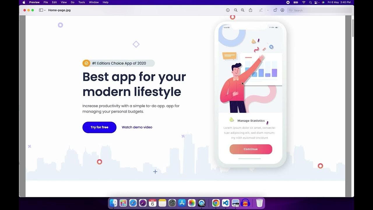 How To Make landing page for website Using HTML & CSS - YouTube