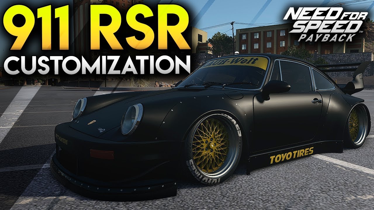 911 Rsr Customization Need For Speed Payback Customization Youtube