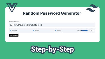 Simple Random Password Generator app with Vue js & Tailwind CSS