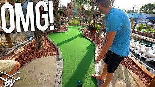 THE MINI GOLF COUPLES BATTLE! - LUCKY HOLE IN ONES AND MORE screenshot 5
