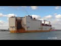 Grimaldi Lines 'Grande Amburgo' RORO Vehicle Carrier arrives Southampton Docks 20/02/18