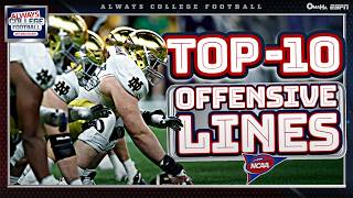 Top 10 offensive lines: Love for the BIG GUYS! 🔥 | Always College Football
