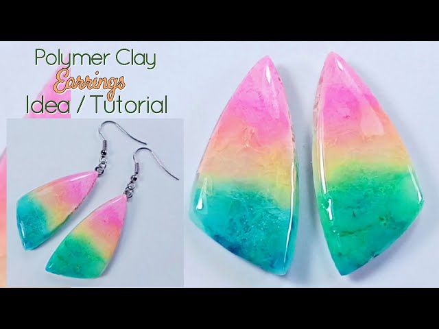 Polymer Clay Tutorial 66: Black and White Clay Earrings 