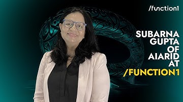 Subarna Gupta: Co-founder of AIARID | Function1 AI Conference 2025
