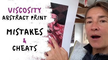 Viscosity Collagraph Abstract Print - How to correct mistakes...  (and a cheat!)