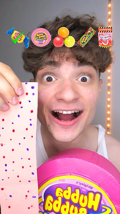 Giant Bubblegum Food ASMR!? 🤤🍬