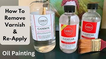 Gamvar Varnish-How To Remove and Re-Varnish Your Painting  #varnish #paintings