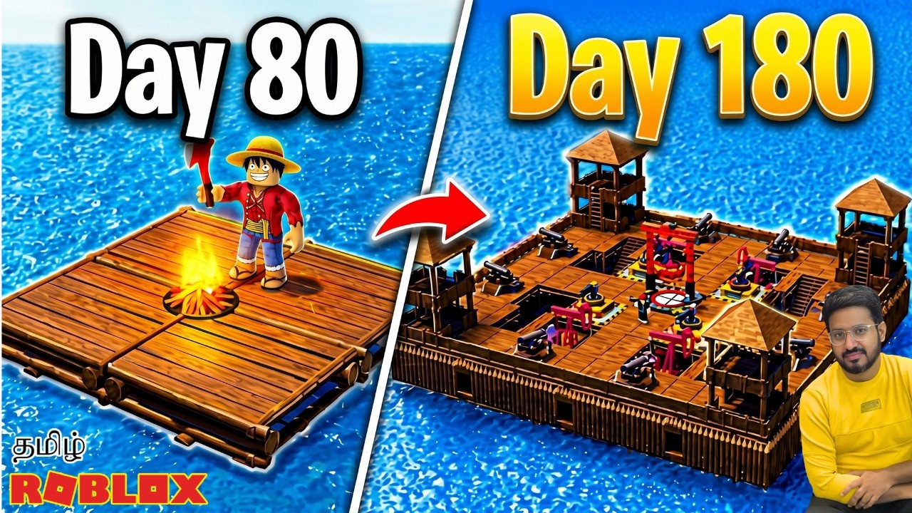 Roblox 100 Days in Sea Part 3 Gameplay in Tamil | Earth Gamer