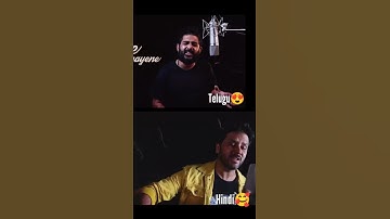 Thumbnail of #srivalli song | Telugu vs hindi pushpa srivalli song | Javed ali vs sid sriram | #pushpa