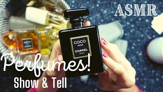 ASMR | Request! My Perfume Collection! Show & Tell & Dusting/Cleaning Bottles & Whispered Ramble
