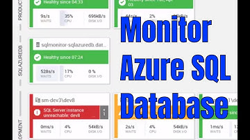 Monitoring Azure SQL Database with SQL Monitor