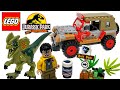 LEGO Jurassic Park Dilophosaurus Ambush Review! 2023 Set 76958!