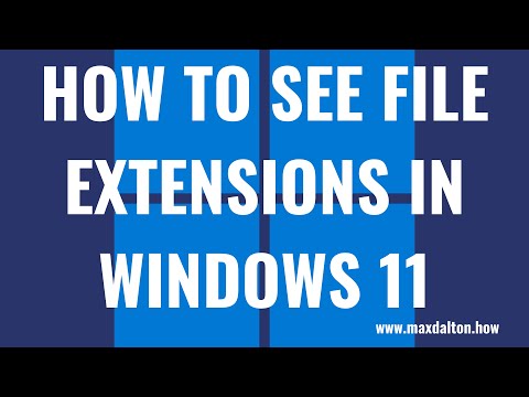 How to See File Extensions in Windows 11