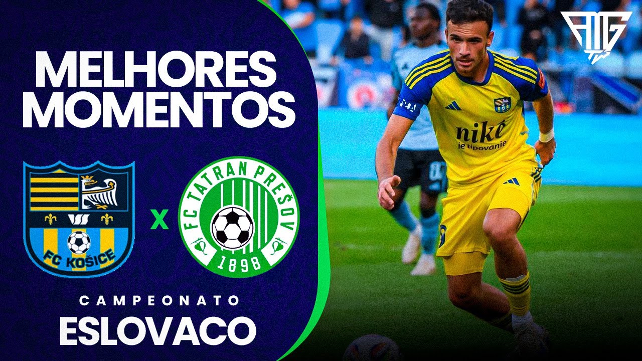 FC KOSICE X TATRAN PRESOV - CAMPEONATO ESLOVACO - MELHORES MOMENTOS - TV GREEN