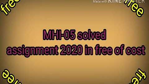 mhi 05 solved assignment 2019-20