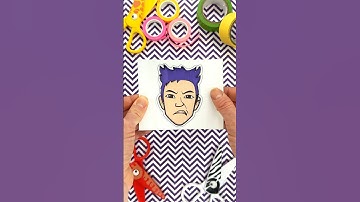 Amazing Paper Craft Puzzle by Thanos from Squid Game 💜#squidgame2 #squidgame #papercraft #crafts