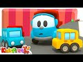 Leo the truck - Parking for cars and trucks for kids. Cartoons.