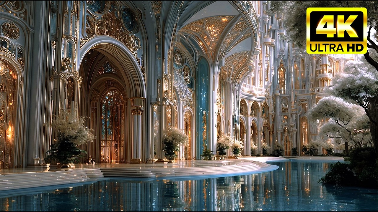 π Explore a Crystal Palace of Dreams: AI Fantasy Architecture with Ambient Music in 4K π Explore a Crystal Palace of Dreams: AI Fantasy Architecture with Ambient Music in 4K
