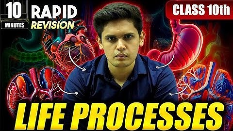 Life Processes In 10 Minutes 🔥| Class 10th | Rapid Revision | Prashant Kirad |