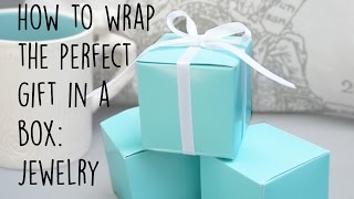 How to wrap a box presentEasy and simple jewelry gift wrap DIY hack