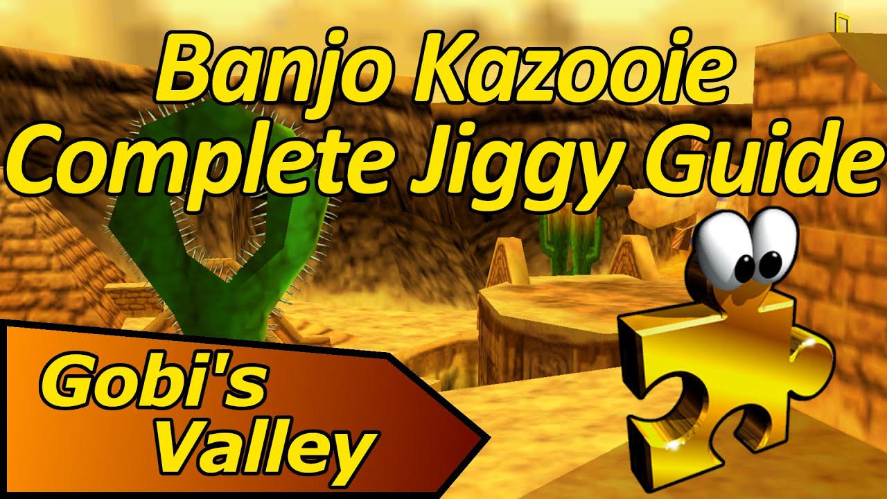 How to Collect all Jiggies in Gobi's Valley Banjo Kazooie Complete