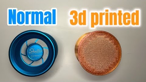 Normal vs 3d printed yoyo