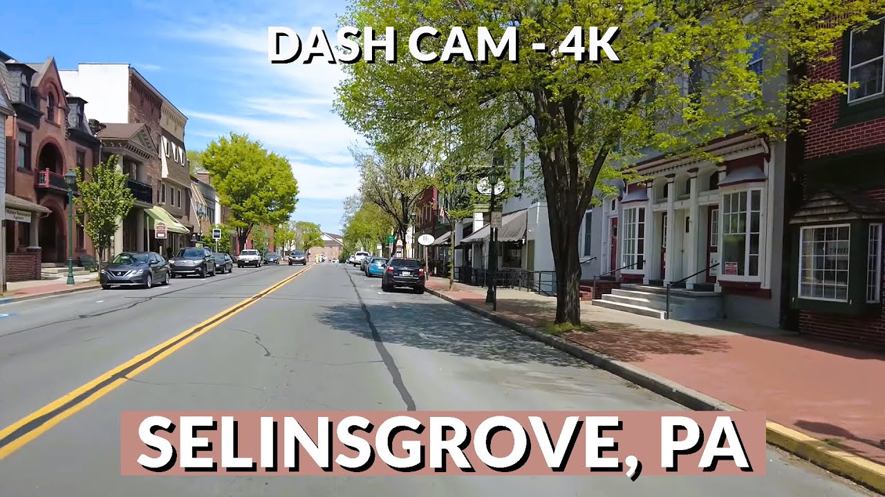 Selinsgrove, PA in 4K: Exploring Quaint Streets | Scenic Drive Through Central Pennsylvania