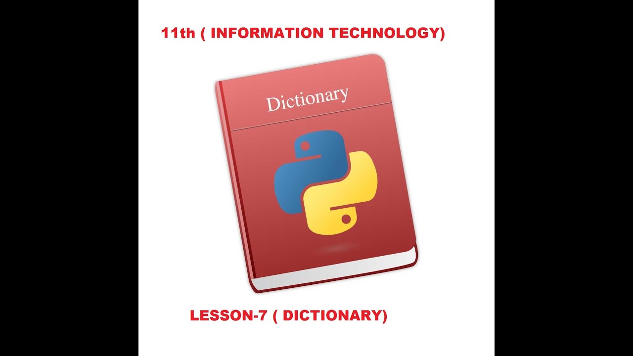 11th Class IP (Python Dictionary) - YouTube