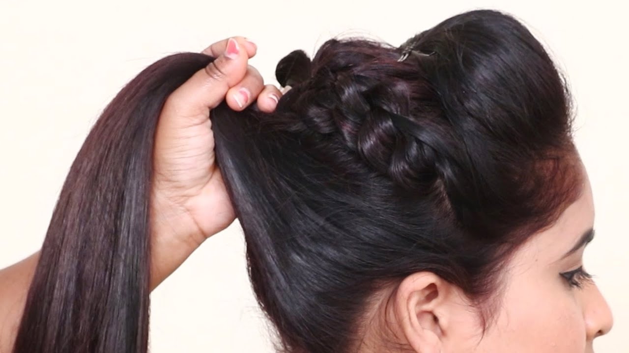how to make fishtail juda ll खजूर जुड़ा ll daily hairstyles for saree ll  easy and simple hairstyles - YouTube