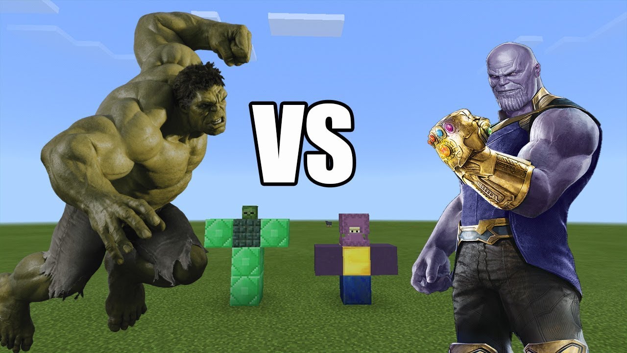 Minecraft Avengers Infinity War Mod Deadpool Vs Thanos