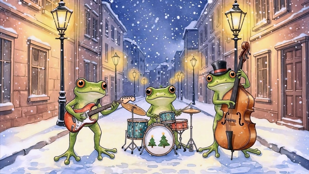 Jazz Frogs Under Streetlights | Cozy Beats Lofi for Deep Focus