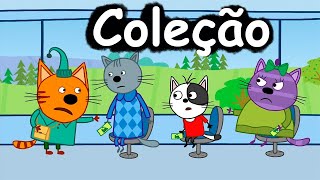 Kid-E-Cats em Portugues | Coleção dos episódios | Desenhos para crianças