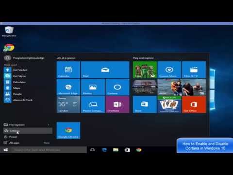 How to Enable and Disable Cortana in Windows 10