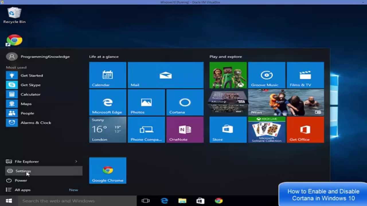 How To Enable And Disable Cortana In Windows 10 Youtube