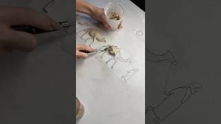 3D Camel Caravan Painting Tutorial 🎨 #art #shorts