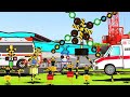 踏切アニメ 充電が切れたへんなふみきりカンカンと救急車 Railroad Crossing and train fumikiri ドクターイエロー はやぶさ 新幹線