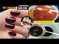 Nails Mehndi✨| Natural &amp; Long Lasting Nails Mehndi | secret of dark stain nail mehndi/ mehndi