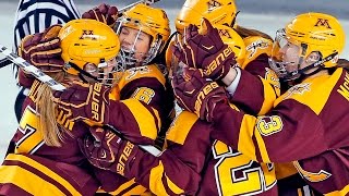 Highlights: Gopher Women's Hockey Stuns Badgers with Frozen Four OT Winner