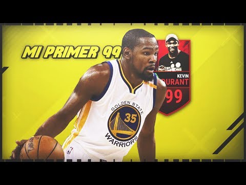 MI PRIMERA CARTA 99 MED!!! KEVIN DURANT MVP en NBA LIVE MOBILE.