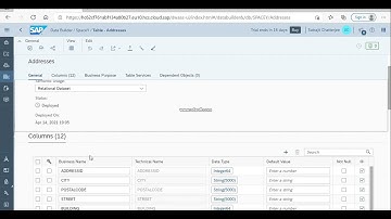 SAP Data Warehouse Cloud – 12  Details of Database Tables