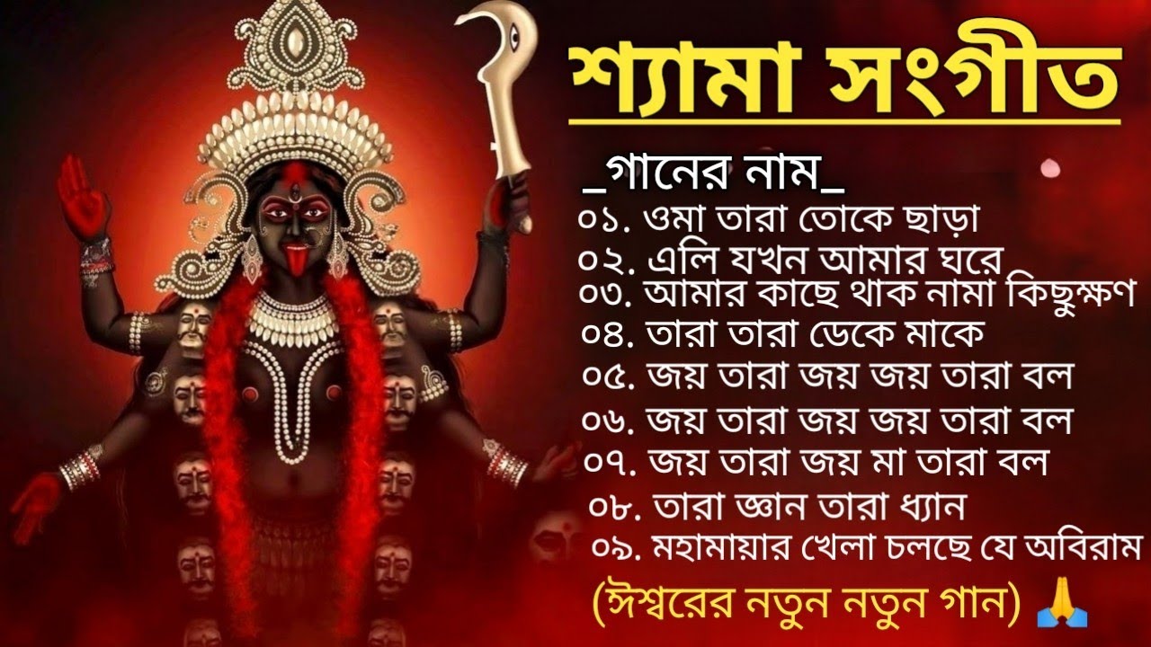 শ্যামা সংগীত গান | Shyama Sangeet New Song 2024 |কালীপুজো গান | শ্যামা সংগীত কুমার শানুর কন্ঠে