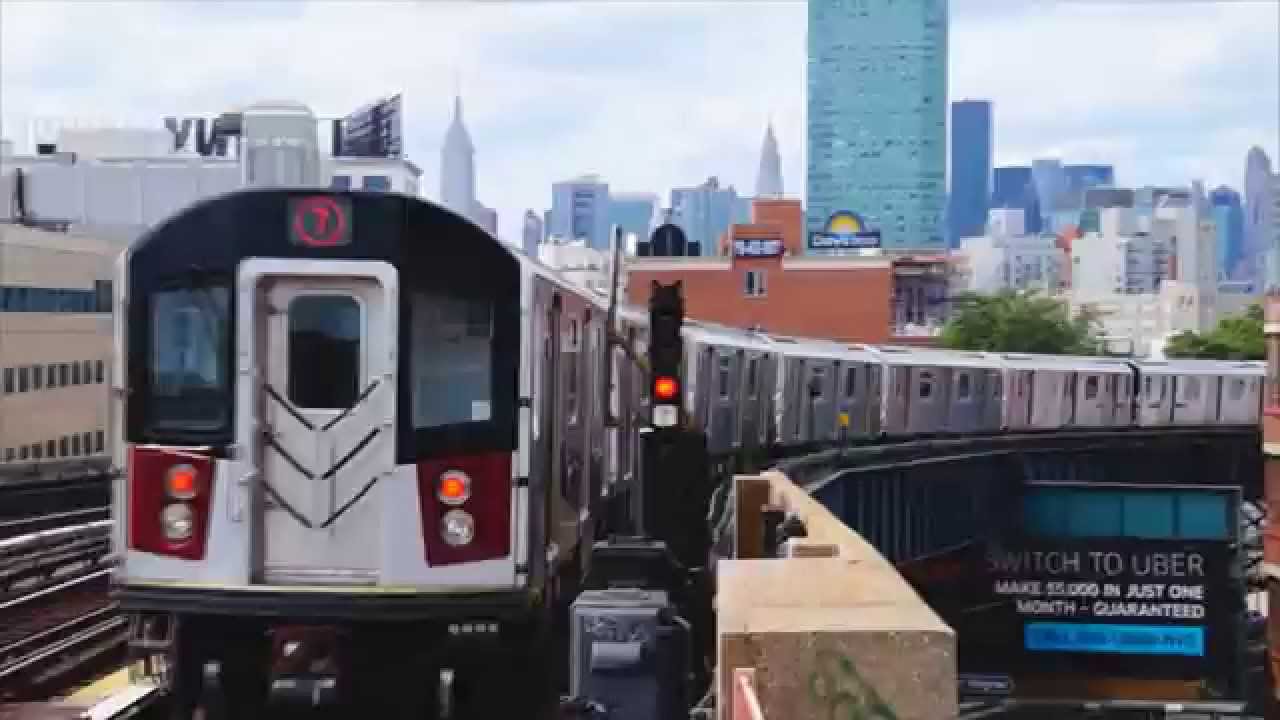 MTA NYC Subway 7 trains at 33rd St - YouTube