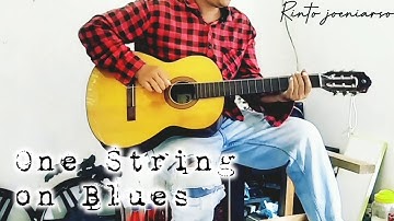 One string on blues, kopi air hujan Slank cover