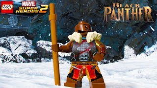 LEGO Marvel Super Heroes 2 - M'Baku (Black Panther Movie) Free Roam Gameplay (Custom Character)