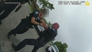 Bodycam video shows Florida officer grabbing female officer by throat during arrest