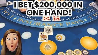 Blackjack | $600,000 Buy In | EPIC High Limit Casino Session! Getting Even With $200,000 Bet!