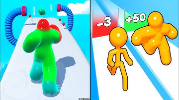 Blob Runner 3D vs Tall Man Run - Fun Race 