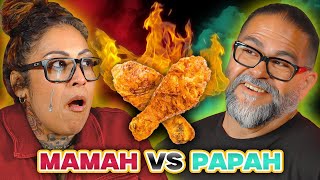 The HOT ONES Challenge: Mexican Moms vs Mexican Dads!